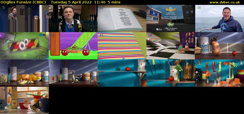 OOglies Funsize (CBBC) Tuesday 5 April 2022 11:40 - 11:45
