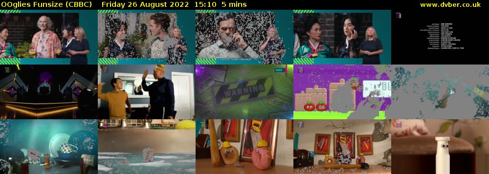 OOglies Funsize (CBBC) Friday 26 August 2022 15:10 - 15:15