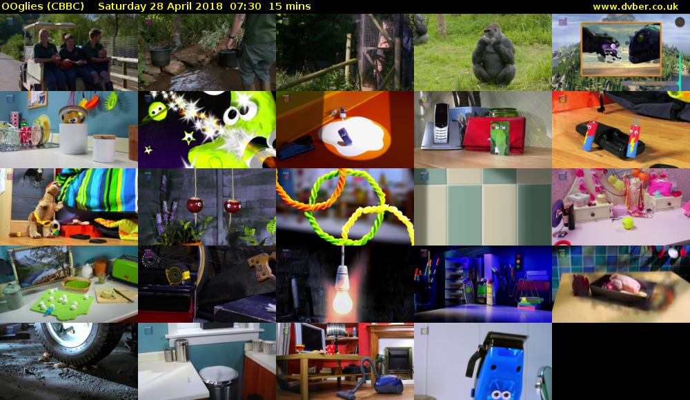 OOglies (CBBC) Saturday 28 April 2018 07:30 - 07:45