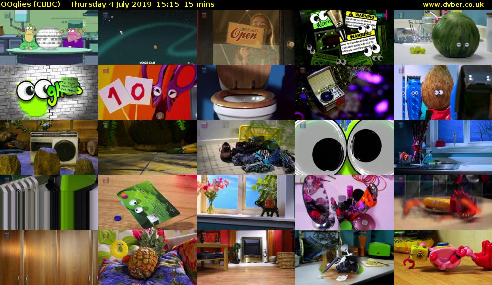 OOglies (CBBC) Thursday 4 July 2019 15:15 - 15:30