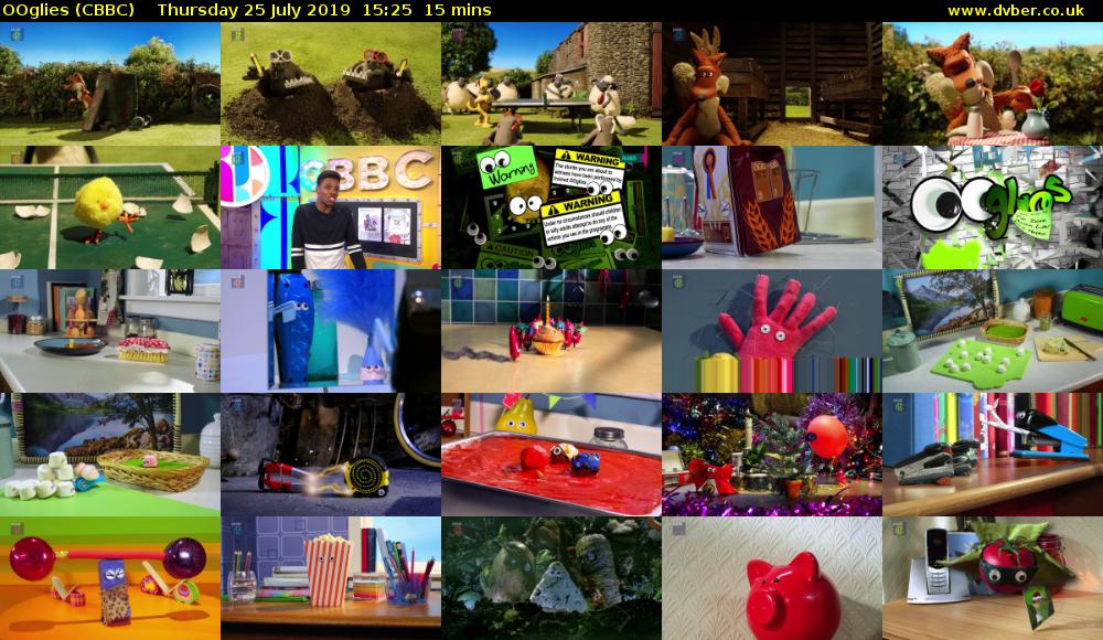 OOglies (CBBC) Thursday 25 July 2019 15:25 - 15:40