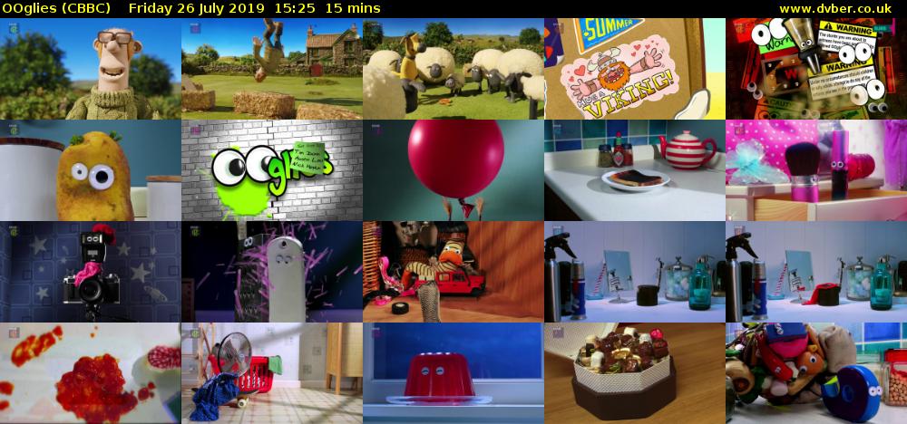 OOglies (CBBC) Friday 26 July 2019 15:25 - 15:40