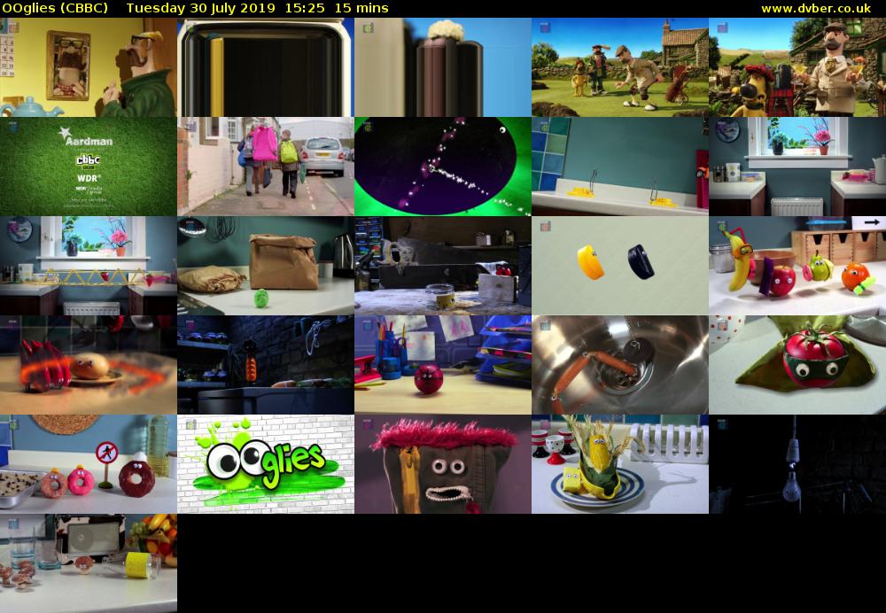OOglies (CBBC) Tuesday 30 July 2019 15:25 - 15:40