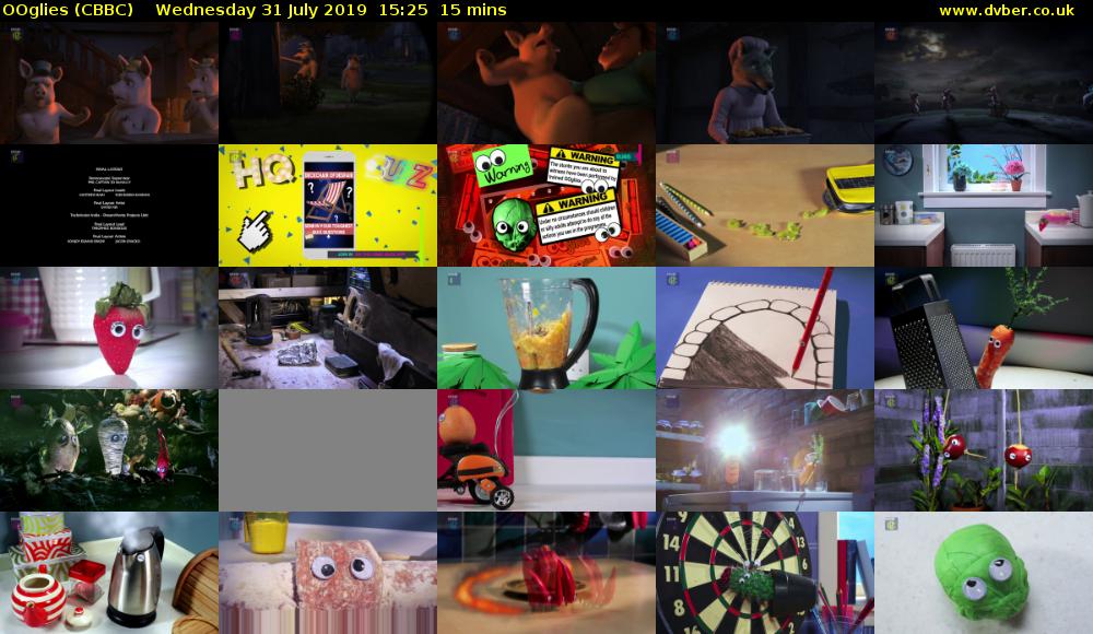 OOglies (CBBC) Wednesday 31 July 2019 15:25 - 15:40