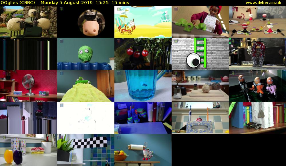 OOglies (CBBC) Monday 5 August 2019 15:25 - 15:40