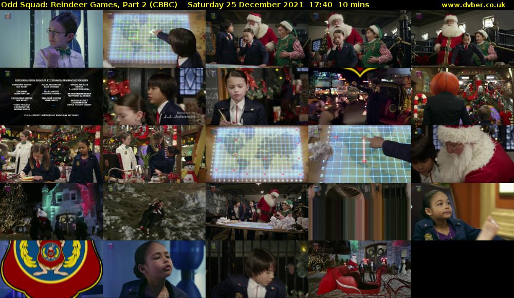 Odd Squad: Reindeer Games, Part 2 (CBBC) Saturday 25 December 2021 17:40 - 17:50