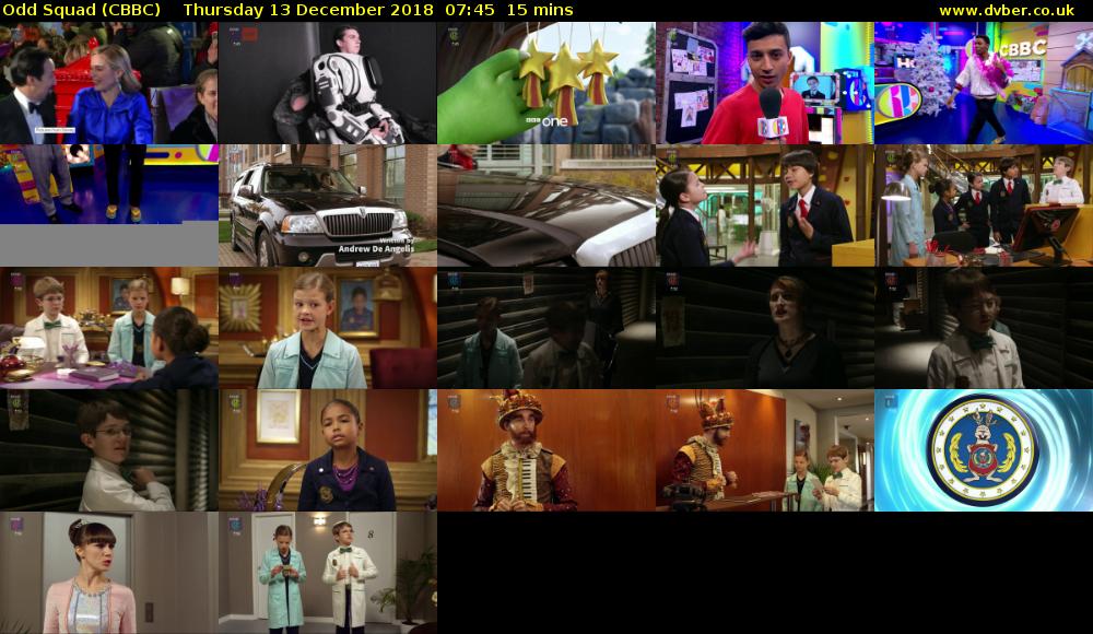 Odd Squad (CBBC) Thursday 13 December 2018 07:45 - 08:00