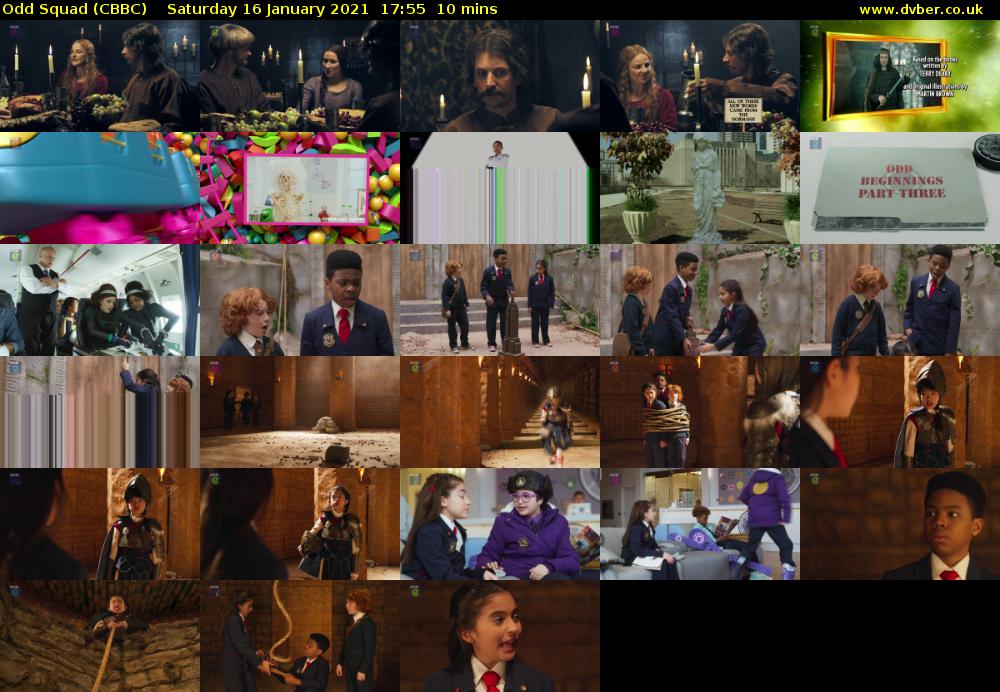 Odd Squad (CBBC) Saturday 16 January 2021 17:55 - 18:05