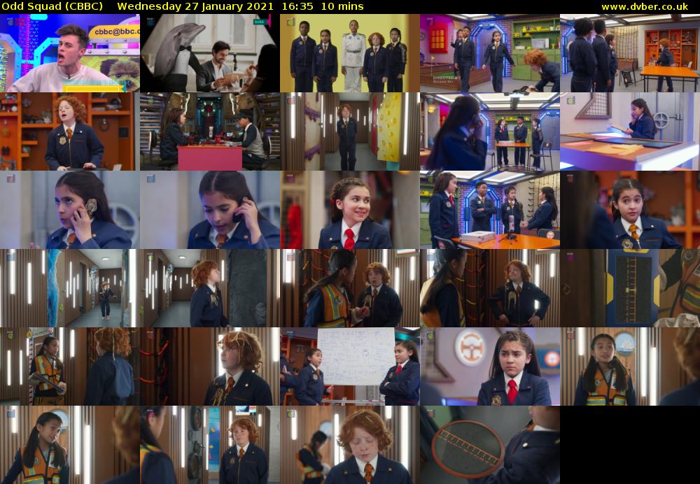 Odd Squad (CBBC) Wednesday 27 January 2021 16:35 - 16:45