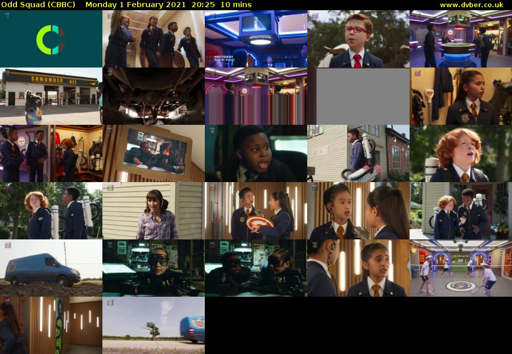 Odd Squad (CBBC) Monday 1 February 2021 20:25 - 20:35