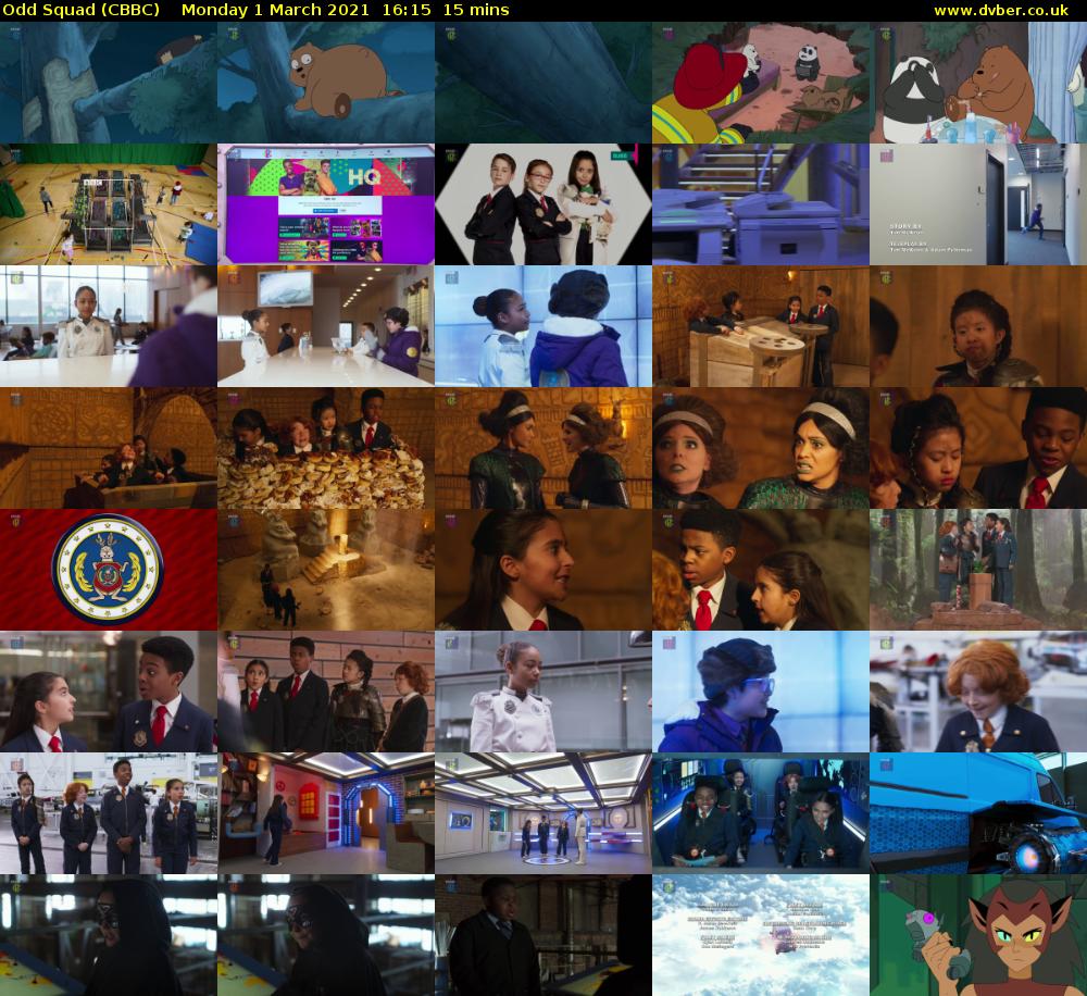 Odd Squad (CBBC) Monday 1 March 2021 16:15 - 16:30