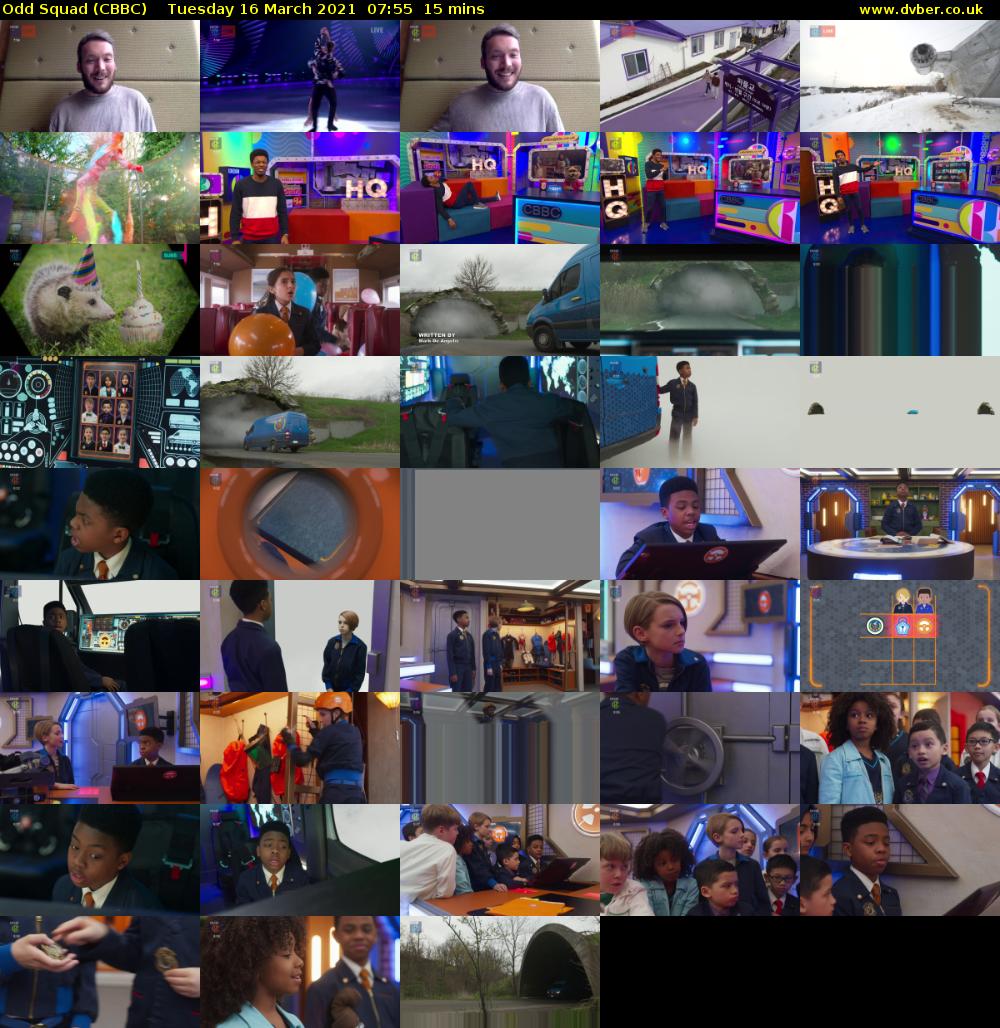 Odd Squad (CBBC) Tuesday 16 March 2021 07:55 - 08:10