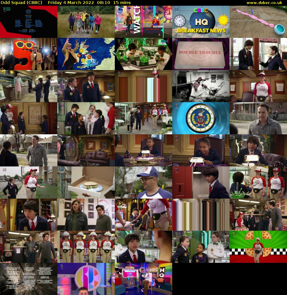 Odd Squad (CBBC) Friday 4 March 2022 08:10 - 08:25