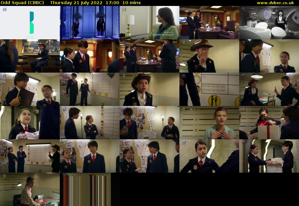 Odd Squad (CBBC) Thursday 21 July 2022 17:00 - 17:10