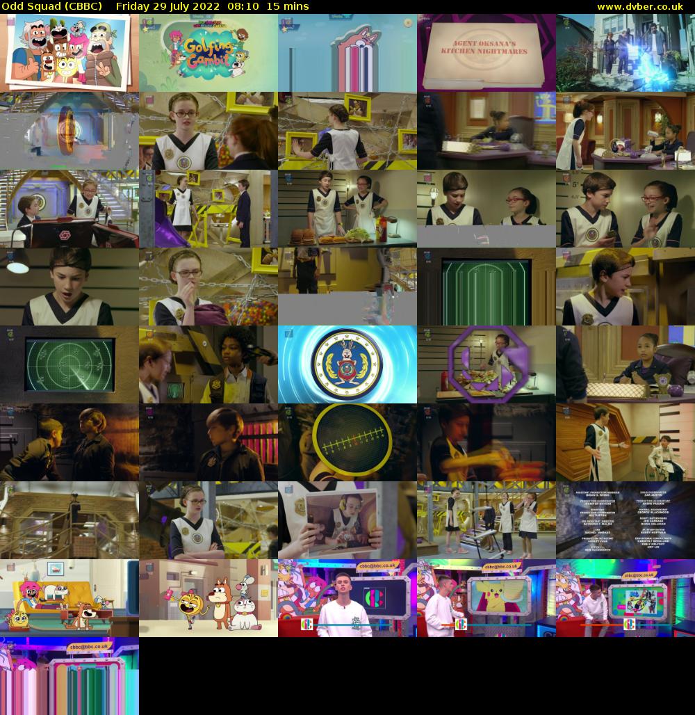 Odd Squad (CBBC) Friday 29 July 2022 08:10 - 08:25