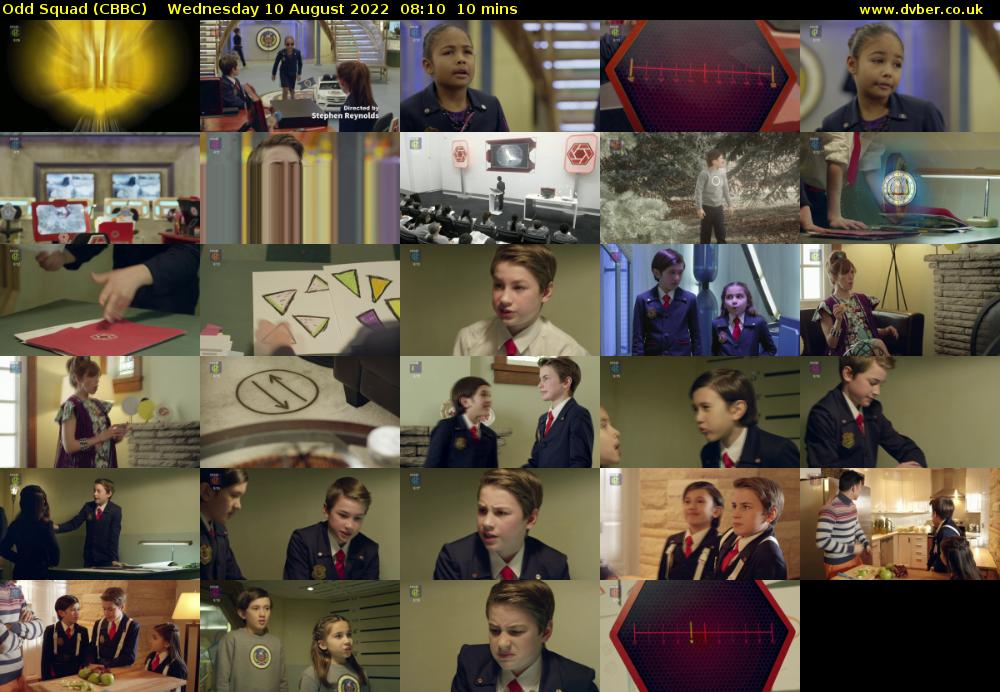 Odd Squad (CBBC) Wednesday 10 August 2022 08:10 - 08:20