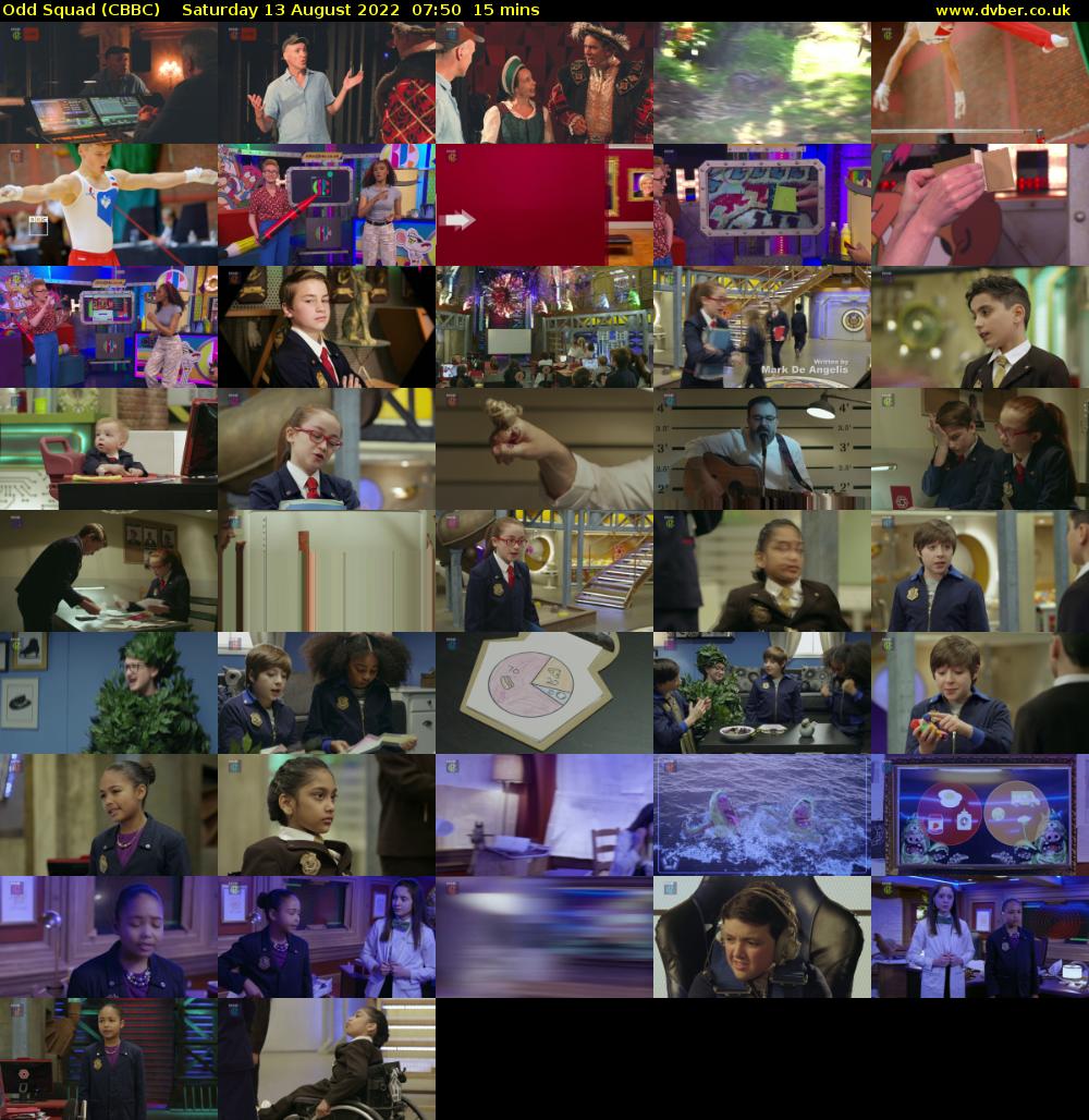 Odd Squad (CBBC) Saturday 13 August 2022 07:50 - 08:05