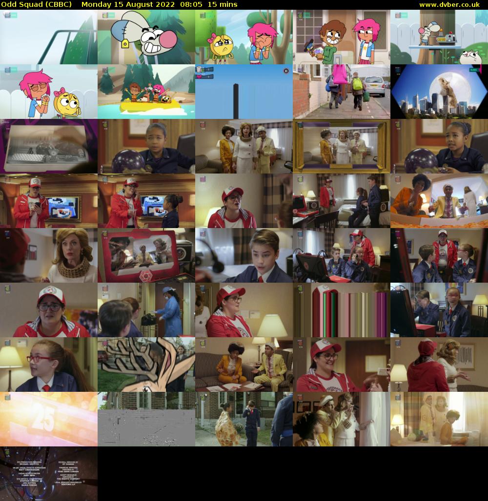 Odd Squad (CBBC) Monday 15 August 2022 08:05 - 08:20