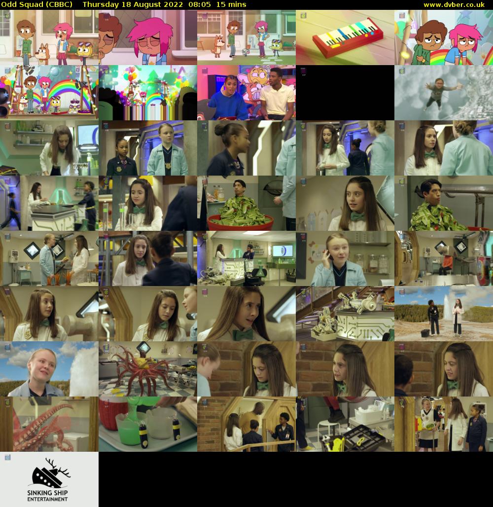 Odd Squad (CBBC) Thursday 18 August 2022 08:05 - 08:20