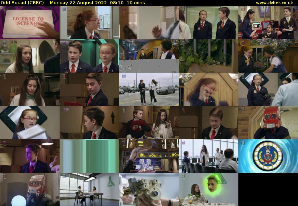 Odd Squad (CBBC) Monday 22 August 2022 08:10 - 08:20
