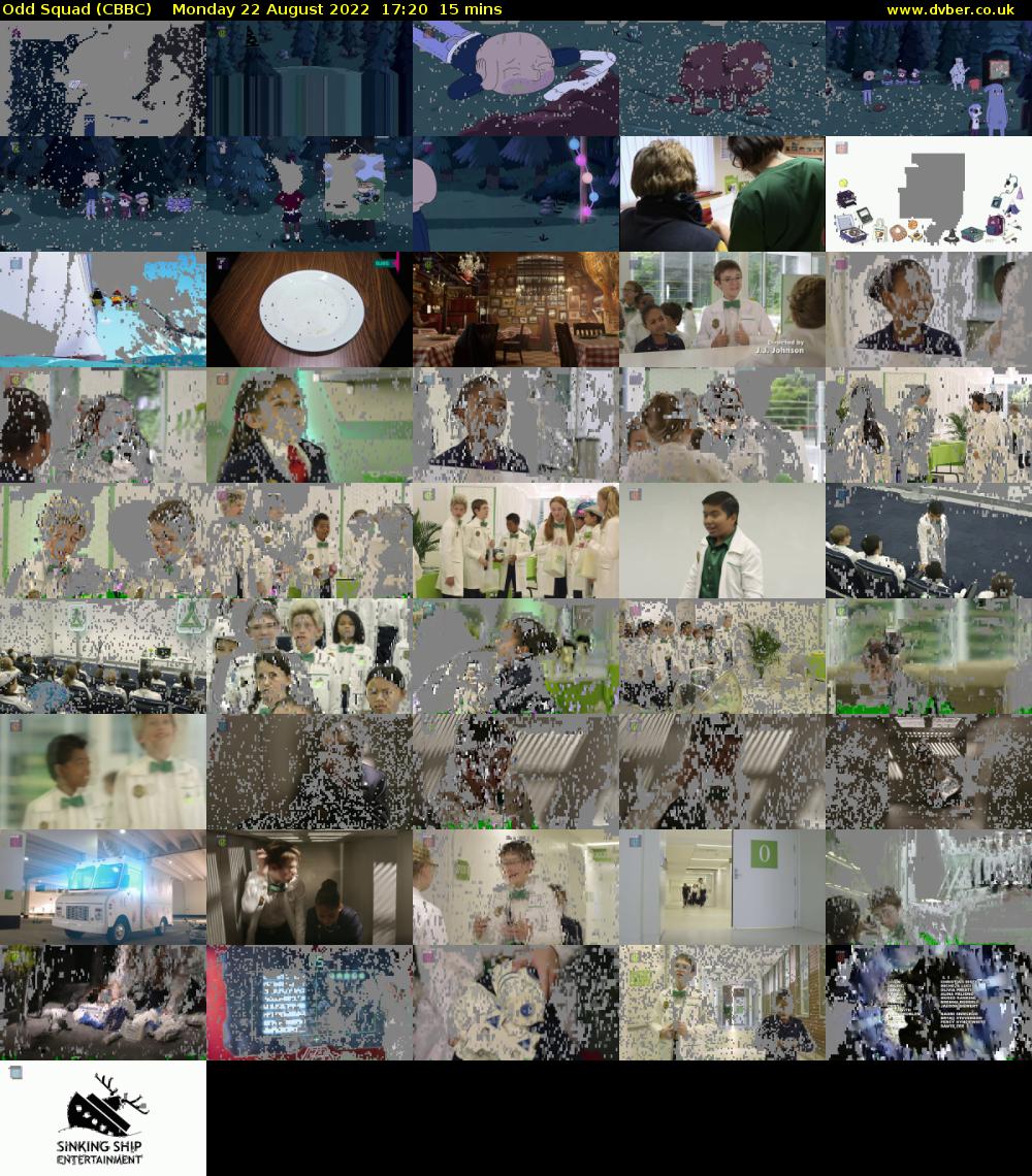 Odd Squad (CBBC) Monday 22 August 2022 17:20 - 17:35