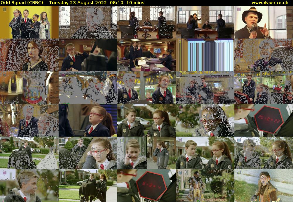 Odd Squad (CBBC) Tuesday 23 August 2022 08:10 - 08:20