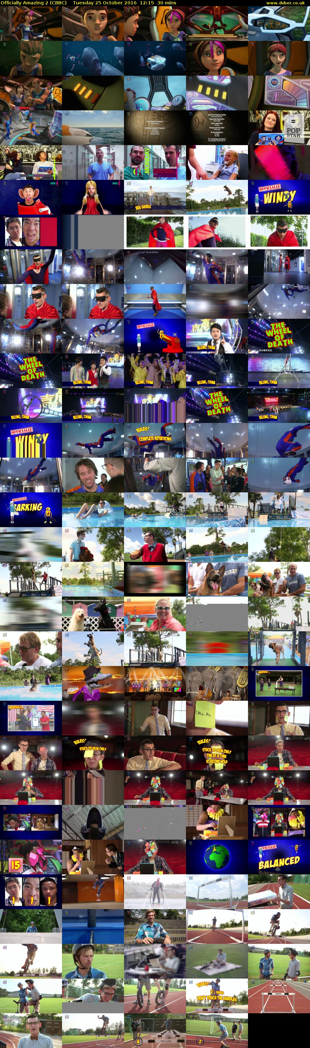 Officially Amazing 2 (CBBC) Tuesday 25 October 2016 12:15 - 12:45