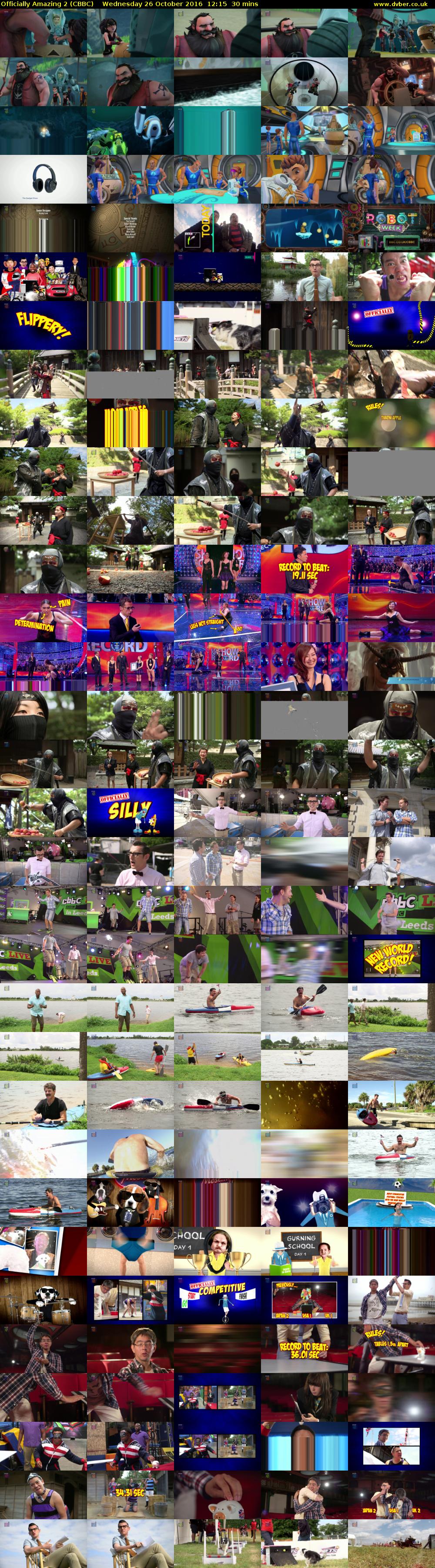 Officially Amazing 2 (CBBC) Wednesday 26 October 2016 12:15 - 12:45