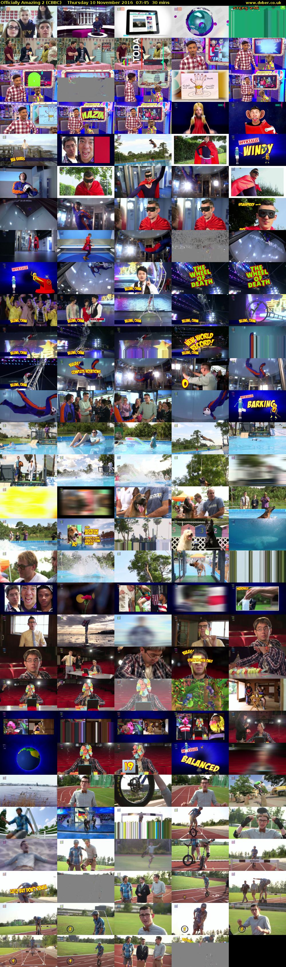 Officially Amazing 2 (CBBC) Thursday 10 November 2016 07:45 - 08:15