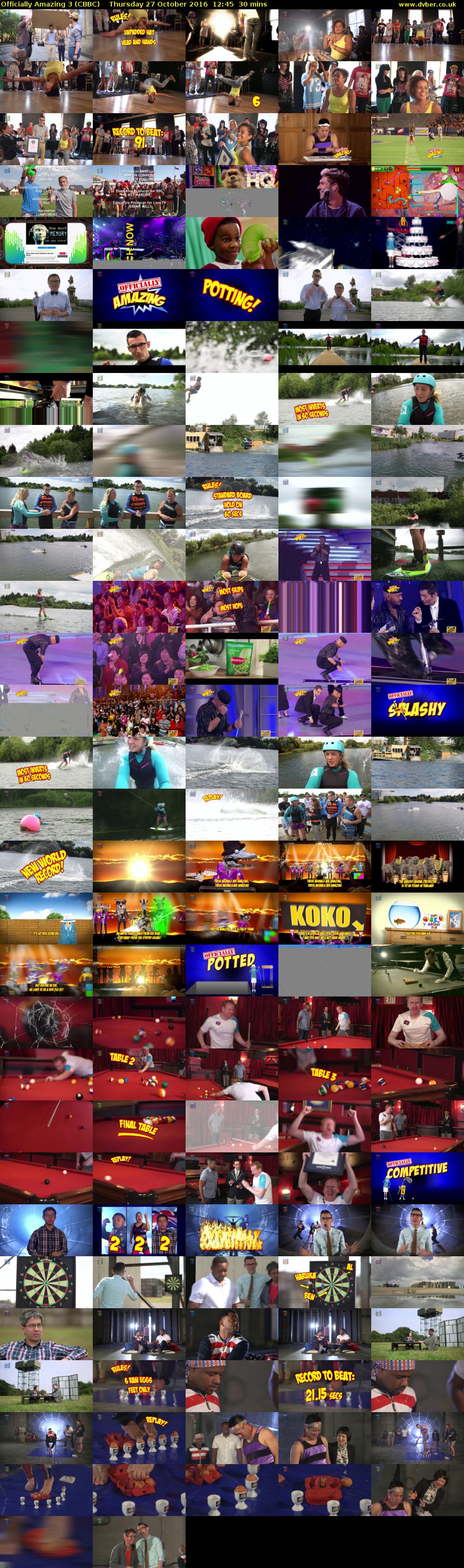 Officially Amazing 3 (CBBC) Thursday 27 October 2016 12:45 - 13:15