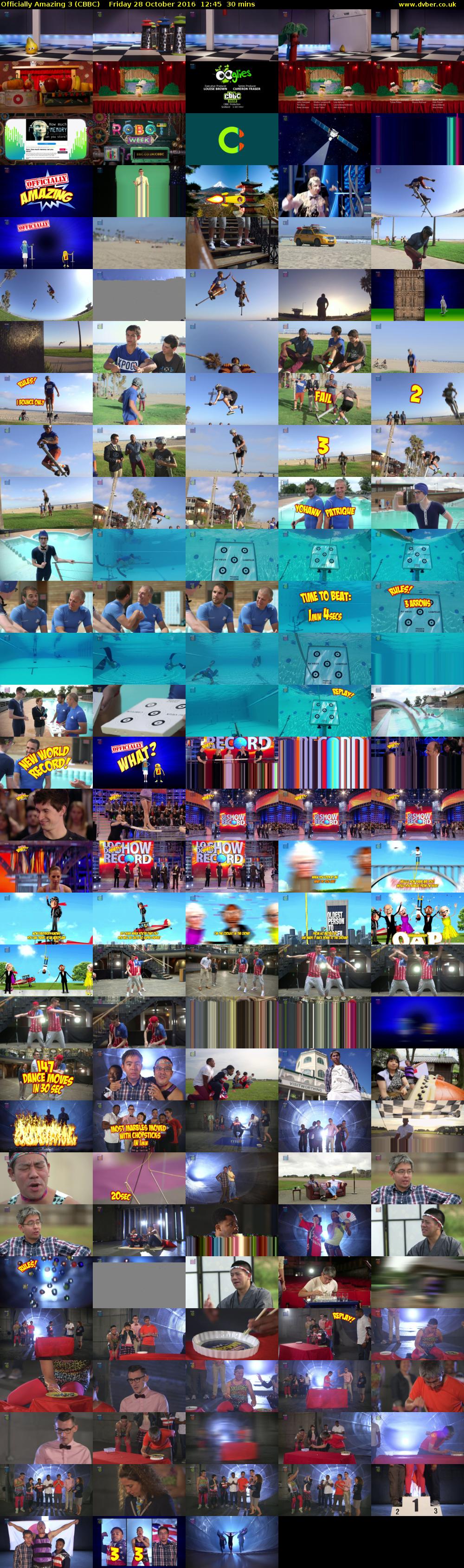 Officially Amazing 3 (CBBC) Friday 28 October 2016 12:45 - 13:15