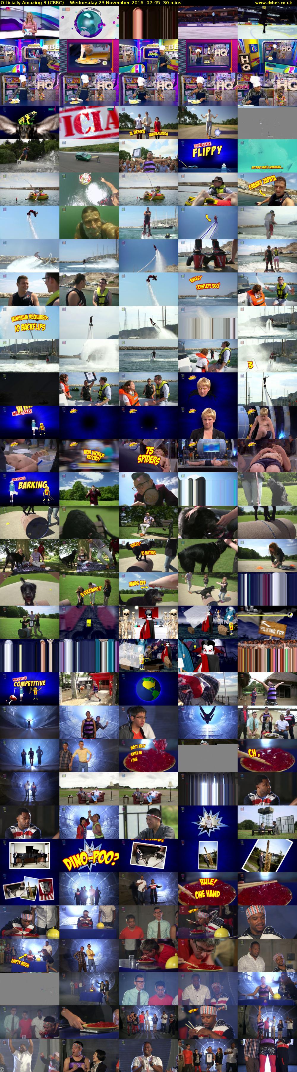 Officially Amazing 3 (CBBC) Wednesday 23 November 2016 07:45 - 08:15