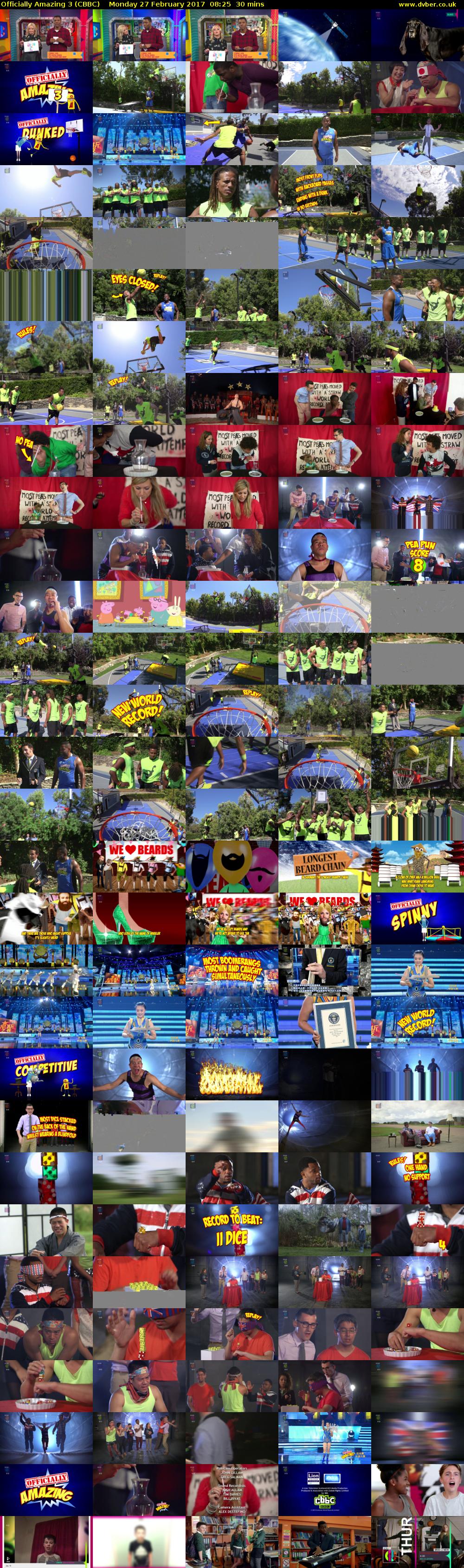 Officially Amazing 3 (CBBC) Monday 27 February 2017 08:25 - 08:55