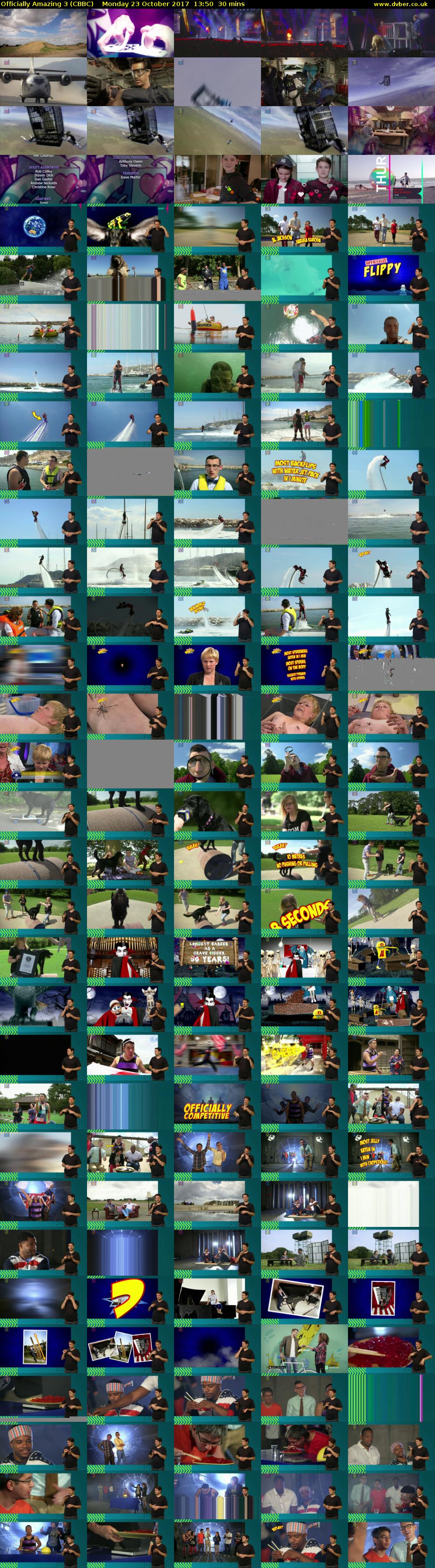 Officially Amazing 3 (CBBC) Monday 23 October 2017 13:50 - 14:20
