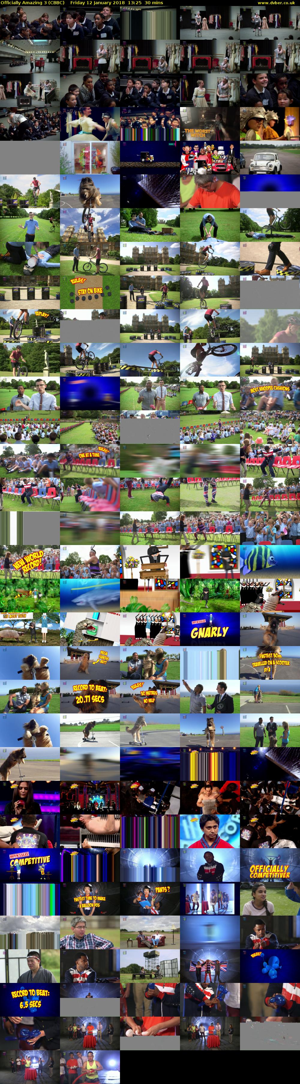 Officially Amazing 3 (CBBC) Friday 12 January 2018 13:25 - 13:55