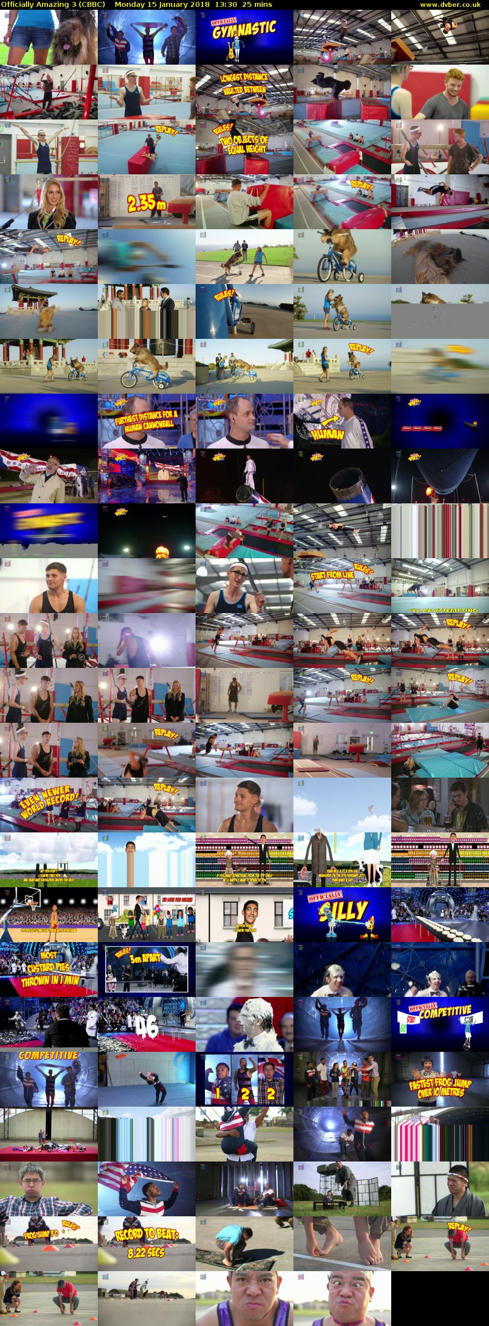 Officially Amazing 3 (CBBC) Monday 15 January 2018 13:30 - 13:55