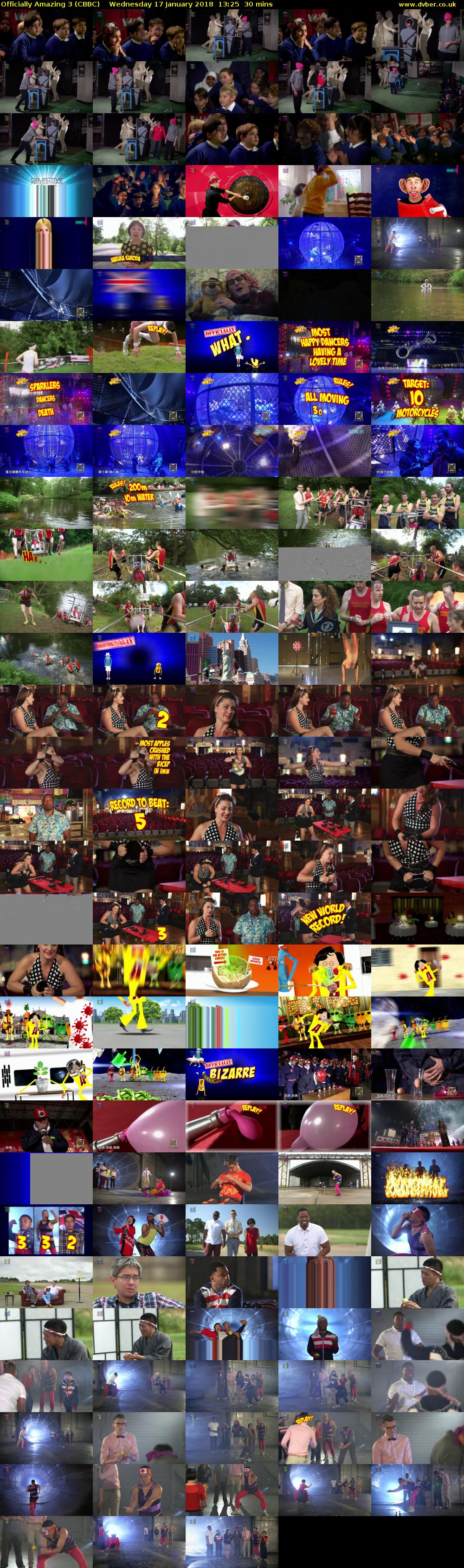 Officially Amazing 3 (CBBC) Wednesday 17 January 2018 13:25 - 13:55