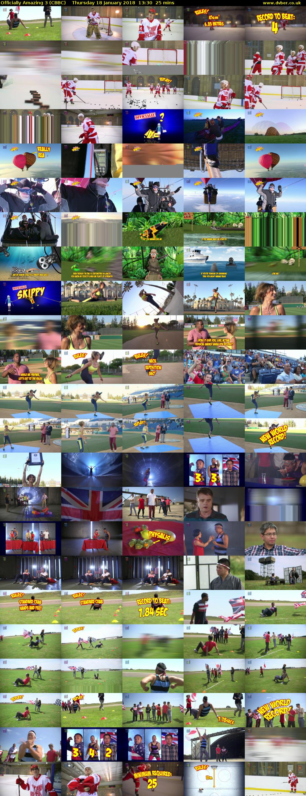 Officially Amazing 3 (CBBC) Thursday 18 January 2018 13:30 - 13:55