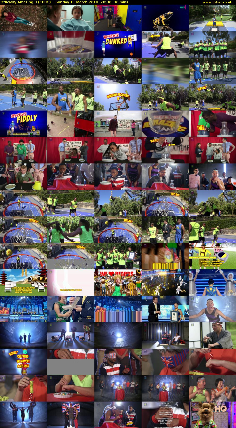 Officially Amazing 3 (CBBC) Sunday 11 March 2018 20:30 - 21:00