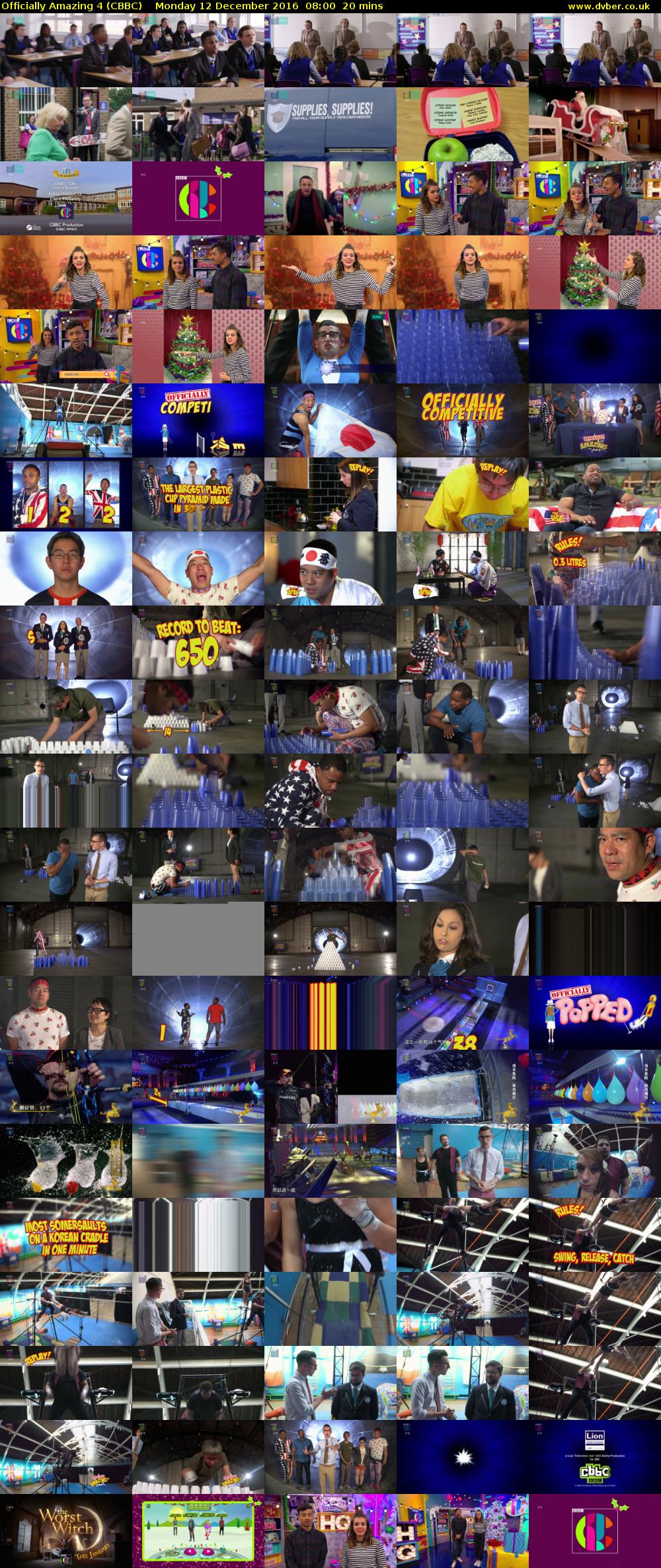 Officially Amazing 4 (CBBC) Monday 12 December 2016 08:00 - 08:20