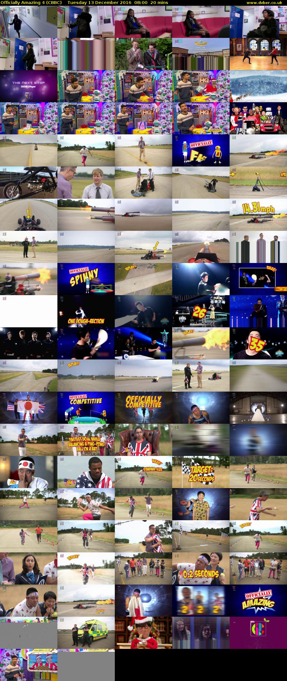 Officially Amazing 4 (CBBC) Tuesday 13 December 2016 08:00 - 08:20