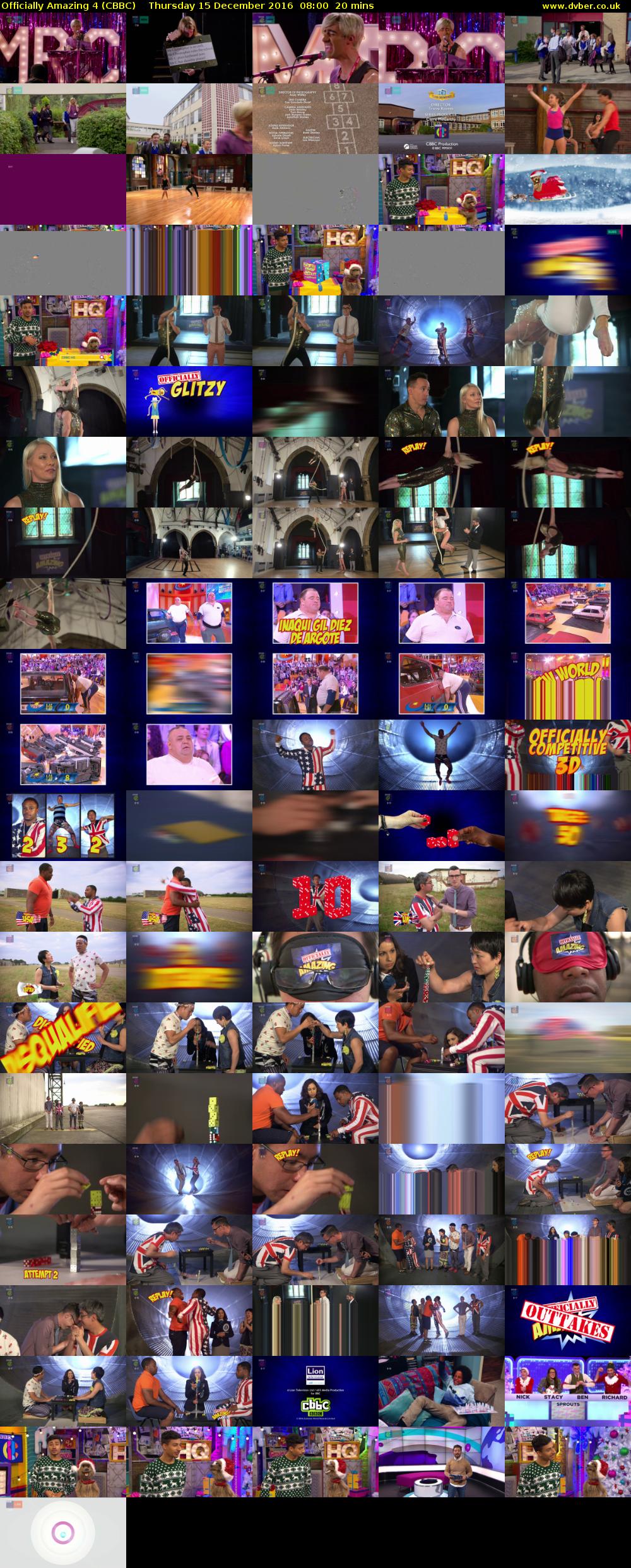 Officially Amazing 4 (CBBC) Thursday 15 December 2016 08:00 - 08:20