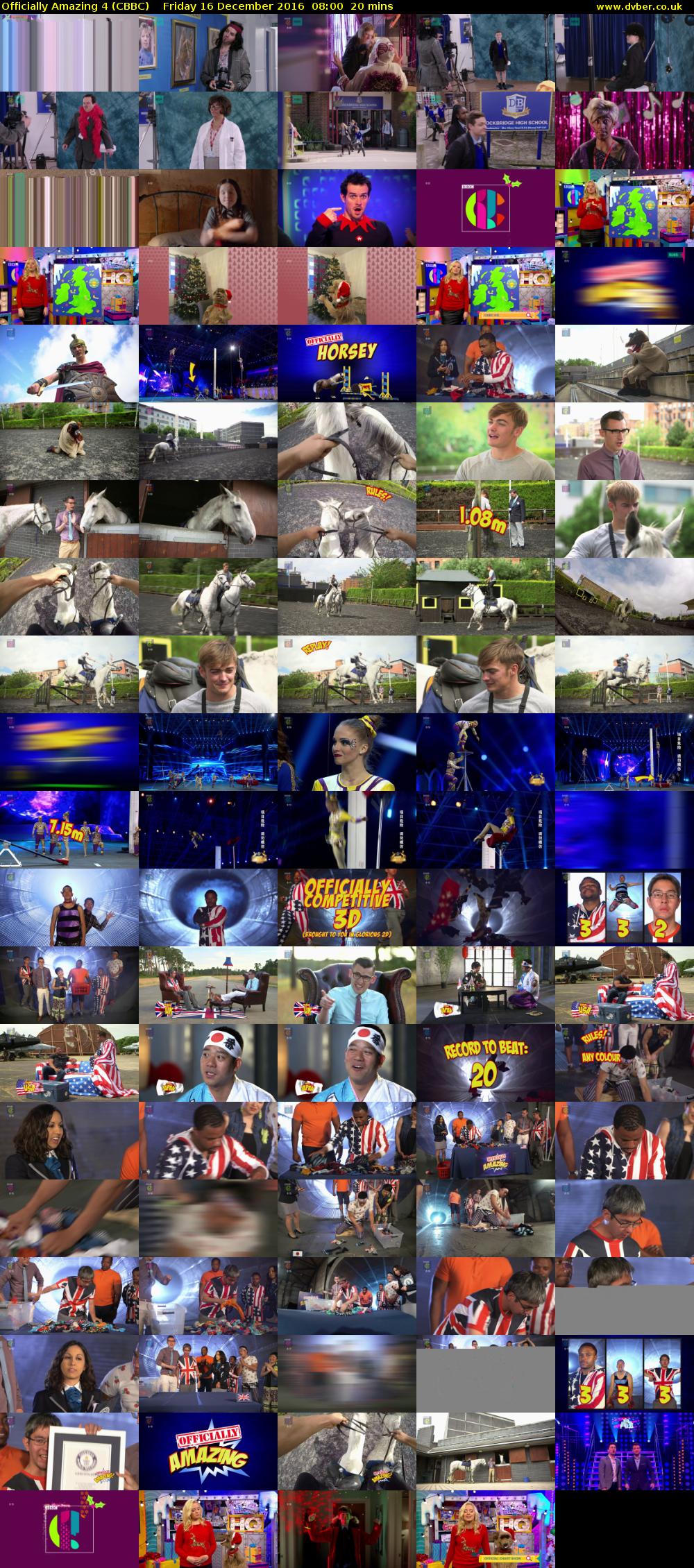 Officially Amazing 4 (CBBC) Friday 16 December 2016 08:00 - 08:20