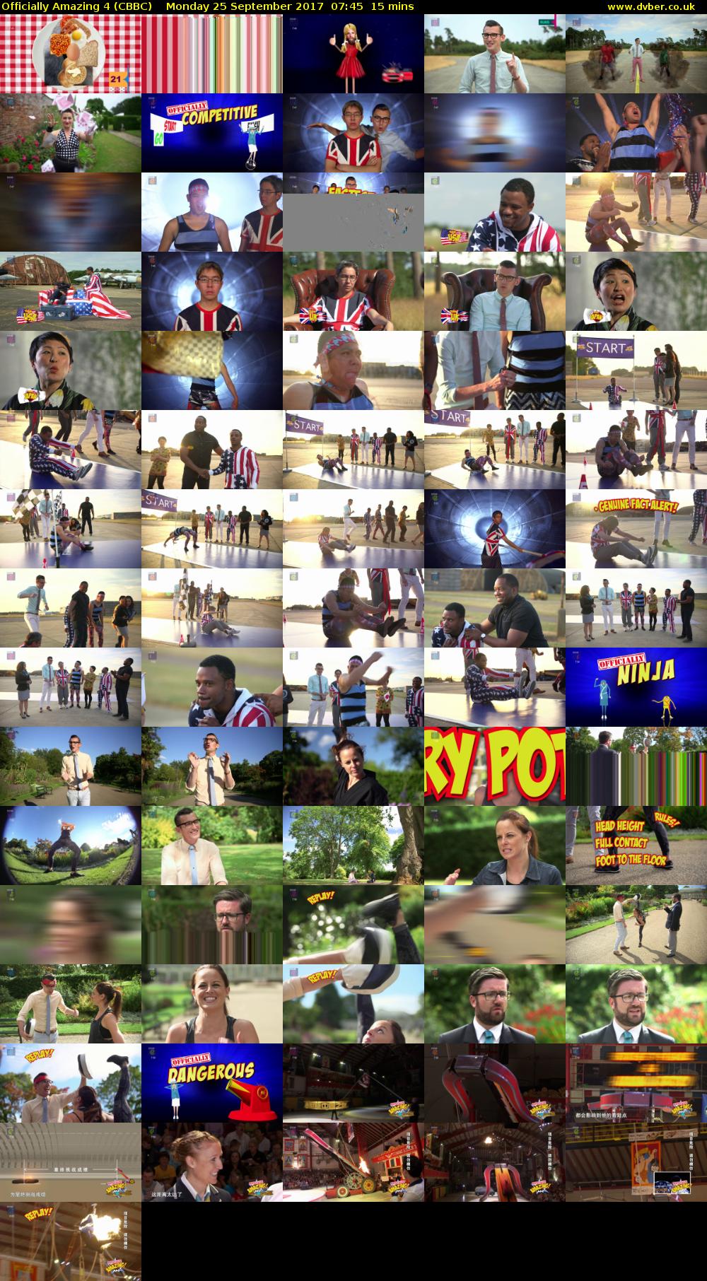 Officially Amazing 4 (CBBC) Monday 25 September 2017 07:45 - 08:00