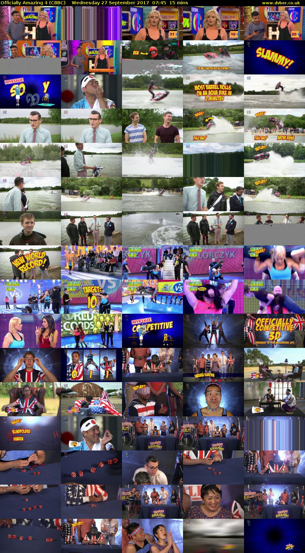 Officially Amazing 4 (CBBC) Wednesday 27 September 2017 07:45 - 08:00