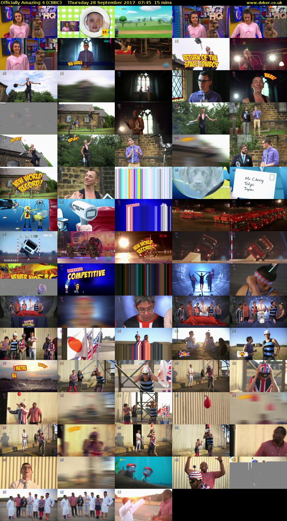 Officially Amazing 4 (CBBC) Thursday 28 September 2017 07:45 - 08:00