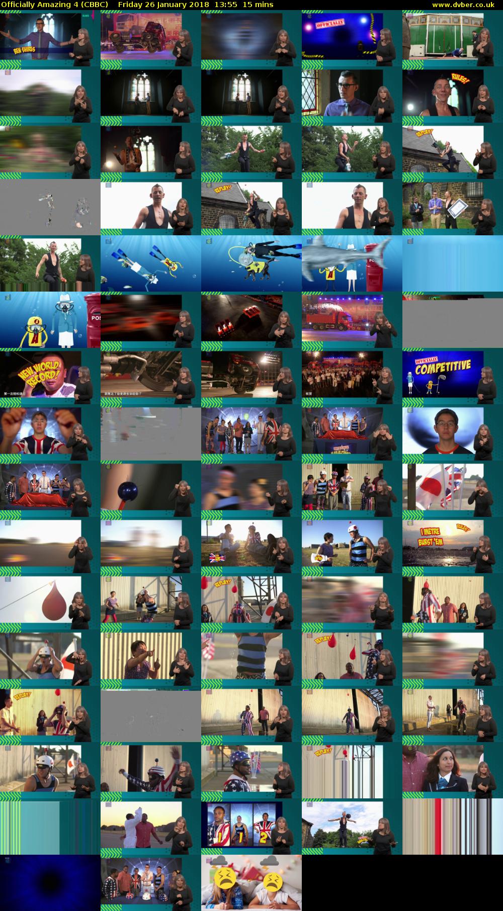 Officially Amazing 4 (CBBC) Friday 26 January 2018 13:55 - 14:10