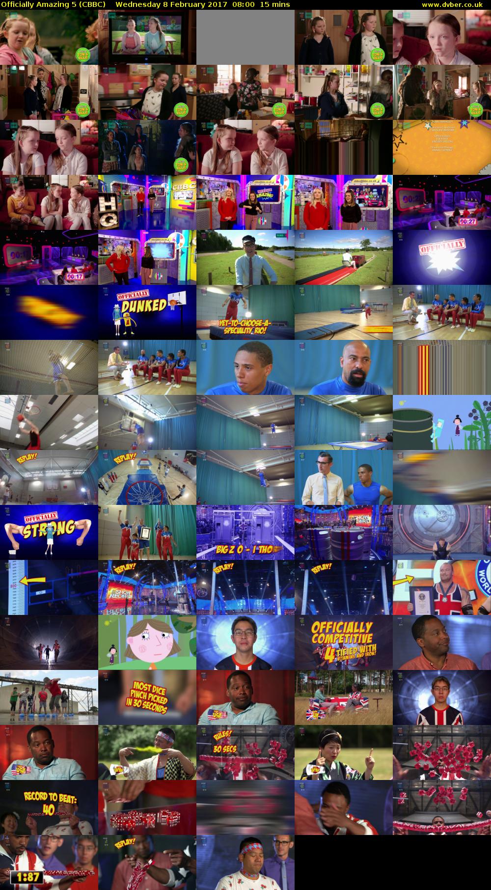 Officially Amazing 5 (CBBC) Wednesday 8 February 2017 08:00 - 08:15