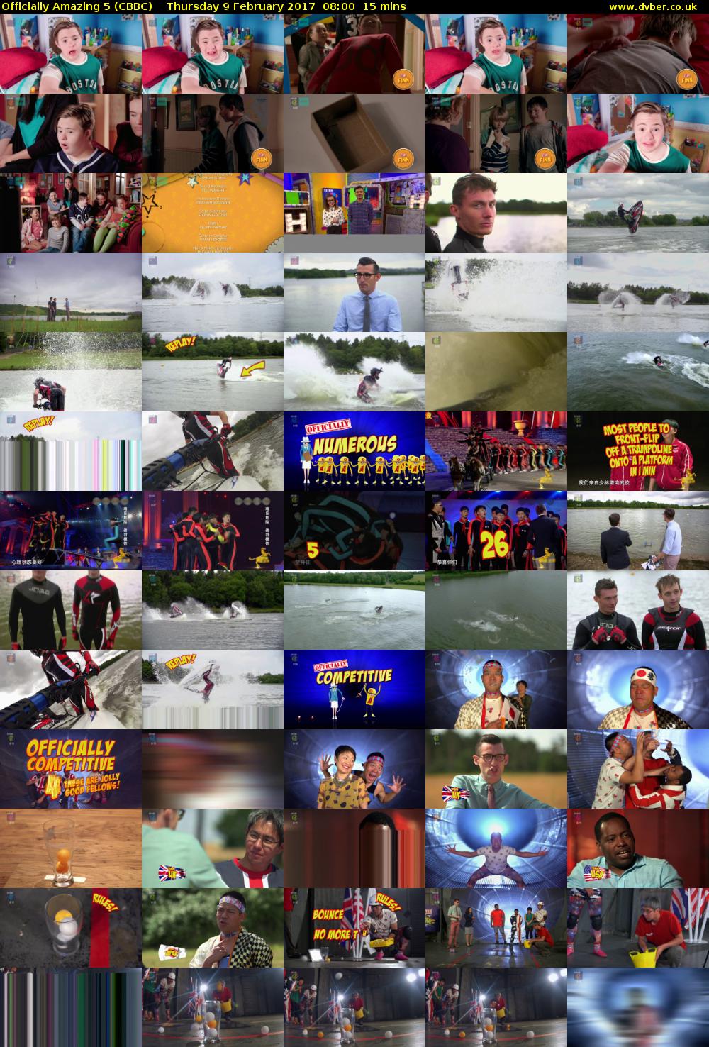 Officially Amazing 5 (CBBC) Thursday 9 February 2017 08:00 - 08:15
