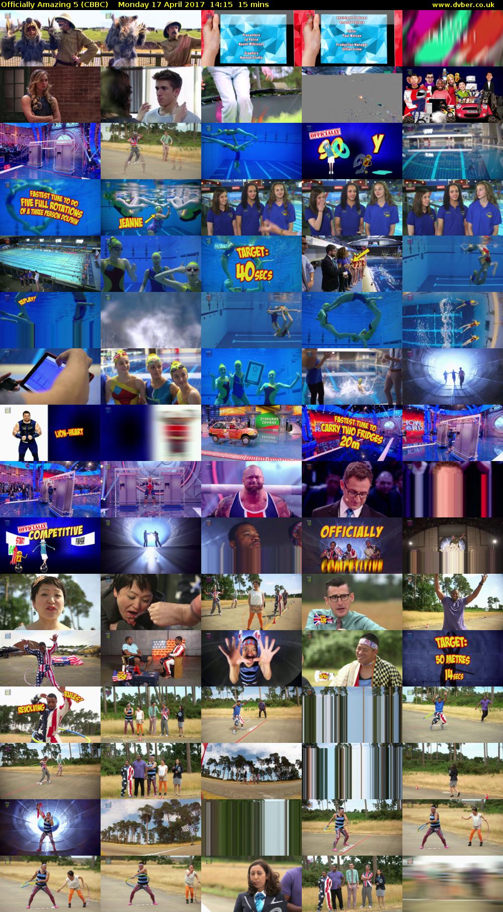 Officially Amazing 5 (CBBC) Monday 17 April 2017 14:15 - 14:30